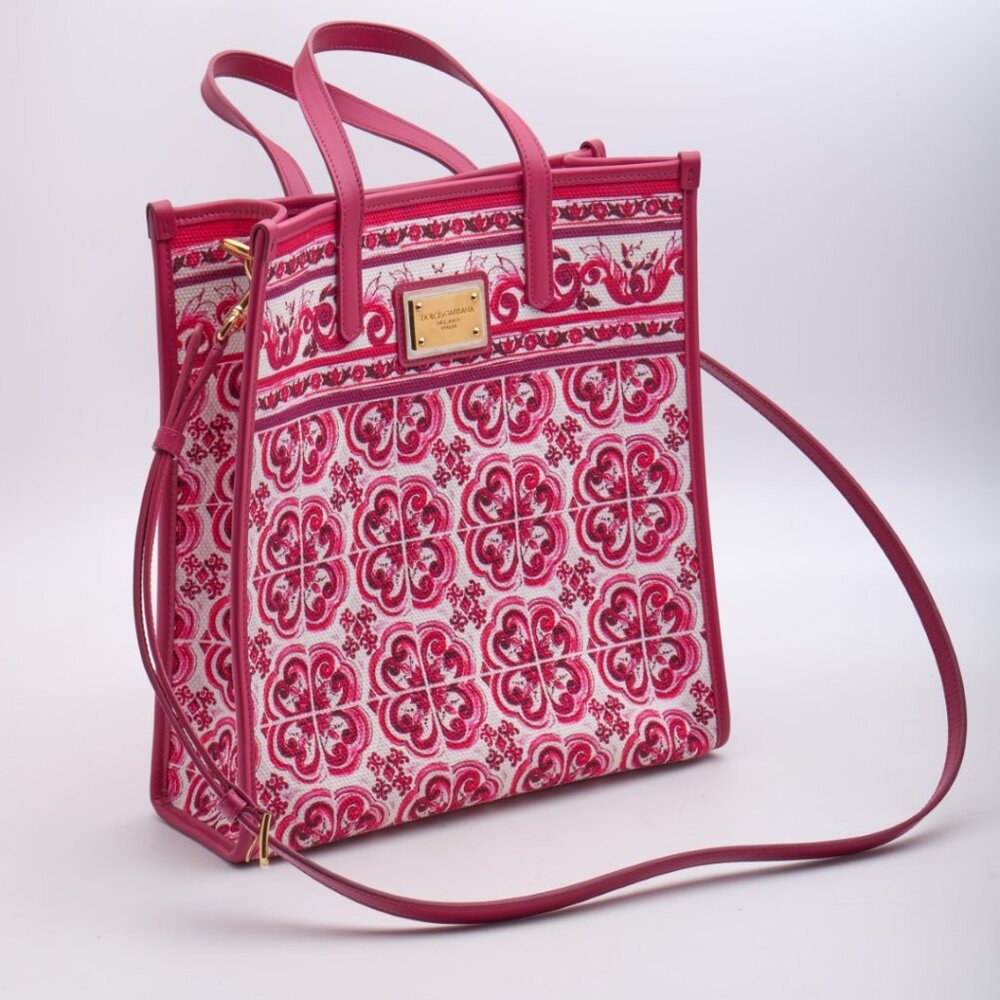 Dolce&Gabbana Printed Canvas Tote Bag